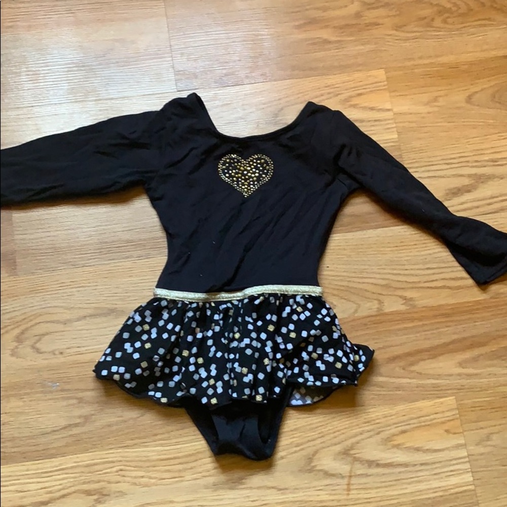 Long sleeve leotard with sparkle